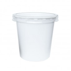 140 ML POLYPROPYLENE WHITE POT - 71MM 140 ML POLYPROPYLENE WHITE POT - 71MM
